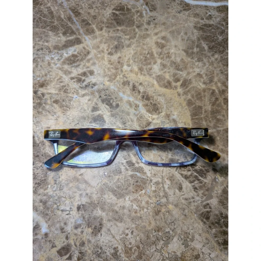 Ray-Ban Eyeglasses Women Tortoise Blue RB 5206 5023 Rectangular 52-18-140